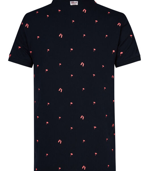 All-over print polo