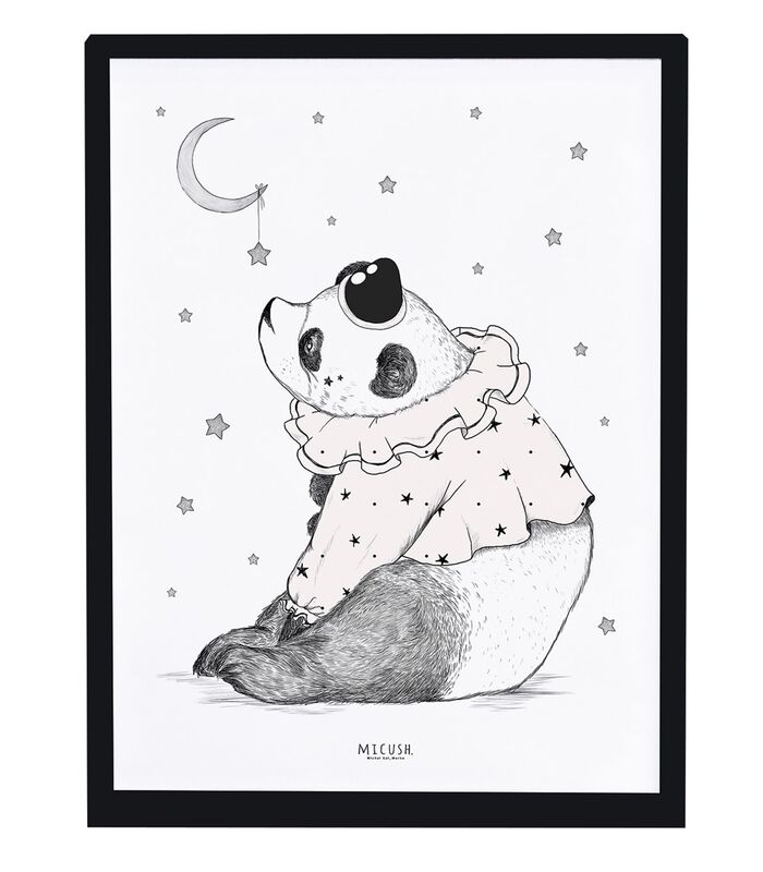 DREAMY - Affiche panda et étoiles image number 1