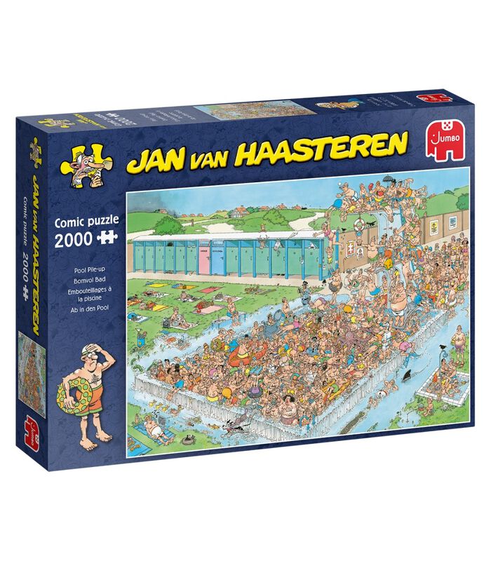 puzzel Jan van Haasteren Bomvol Bad - 2000 stukjes image number 0