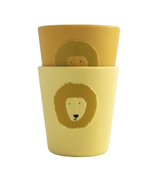 Silicone beker 2-pack - Mr. Lion