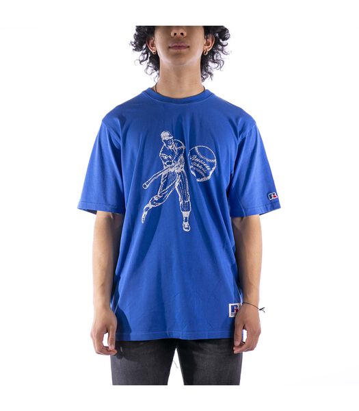 Russell Atletische Hank Blauw T-Shirt