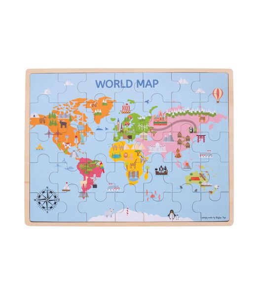 Bigjigs Puzzle carte du monde