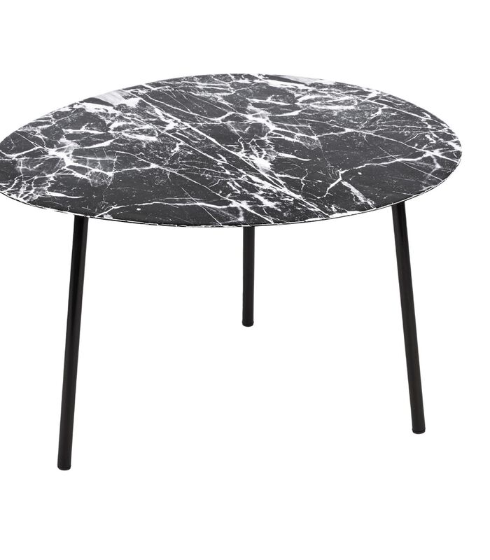 Table d'appoint Ovoid - Noir - 58,5x51x38 cm image number 0