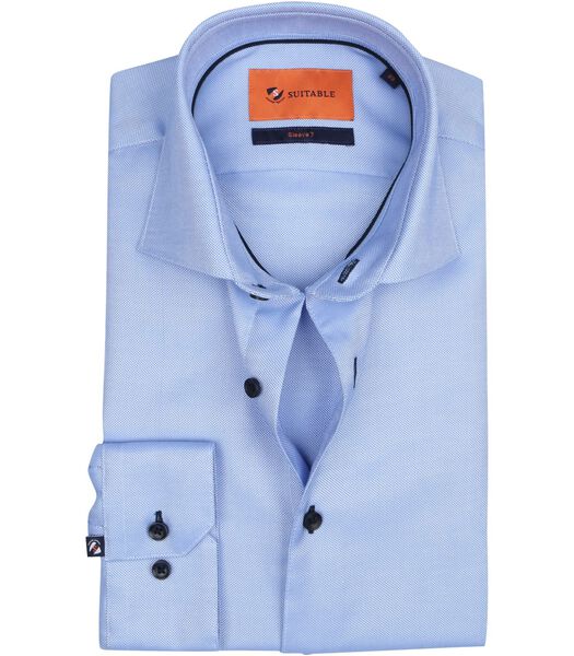 Overhemd Sleeve 7 Oxford Blauw