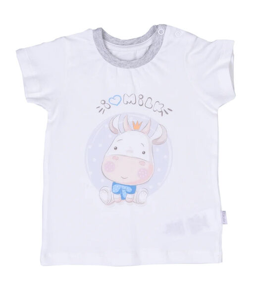 Bio-Katoenen Baby T-Shirt en Short Set met Koeienprint