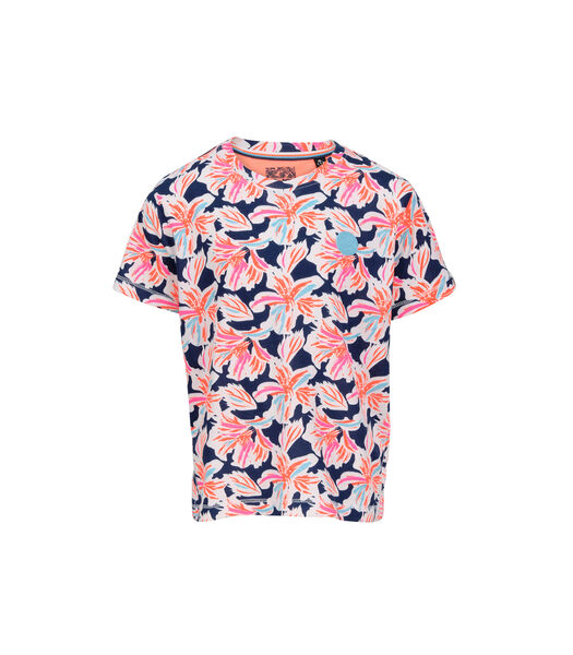 Katoenen T-shirt met bloemenprint