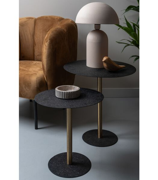 Table d'appoint Dex Large - Noir - 50x50x51cm
