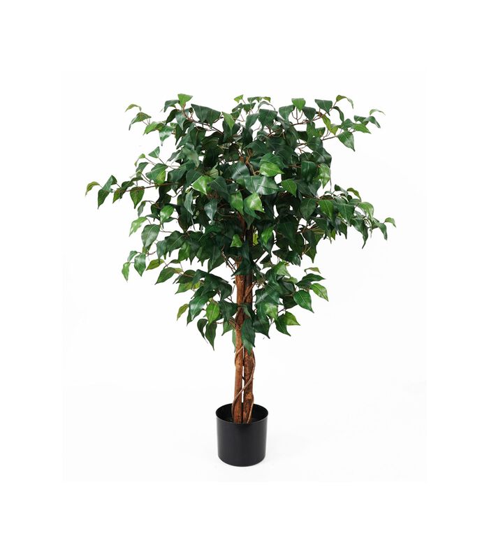 Kunstplant Fig Ficus - Groen - 76x76x110cm image number 0