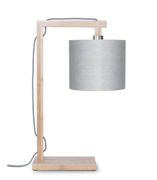 Lampe de table Himalaya - Bambou/Gris Clair - 29x18x47cm