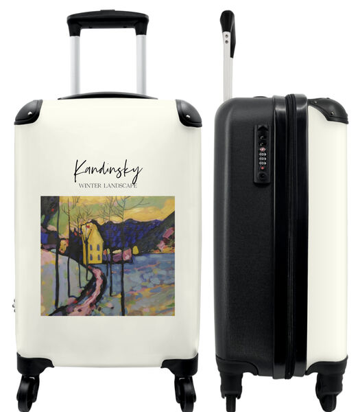 Ruimbagage koffer met 4 wielen en TSA slot (Kunst - Kandinsky - Landschap - Kleuren)
