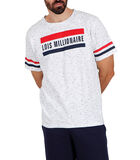 Pyjama short t-shirt Millionnaire Lois blanc image number 0