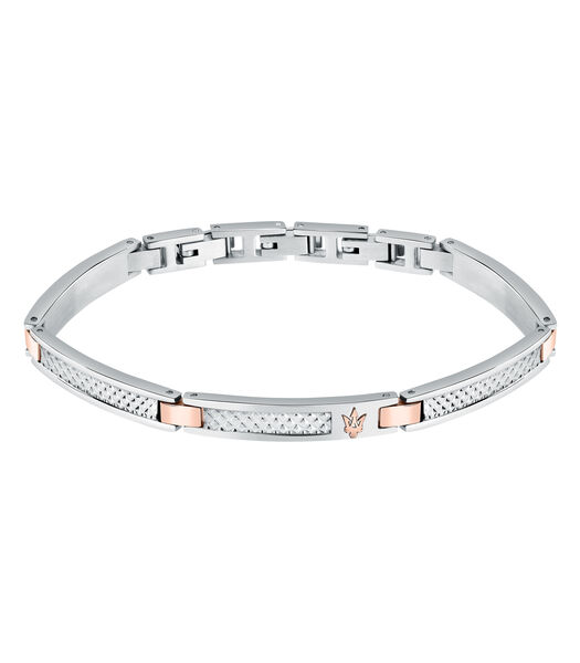 Armband Staal, PVD Roségoud ICONIC