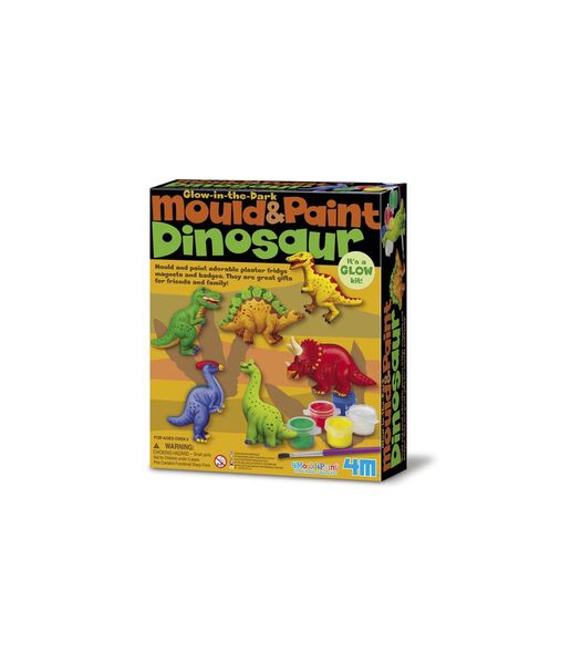 Crea Crafts Set Plaster casting and painting - Glow dinosaurs (en anglais)