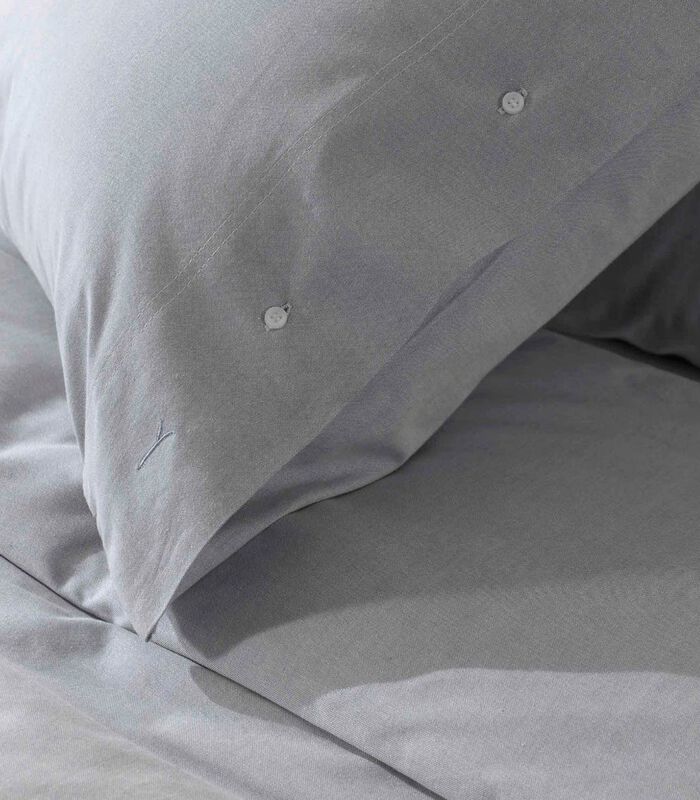 Housse de couette Chambray Providence Blue Coton image number 3