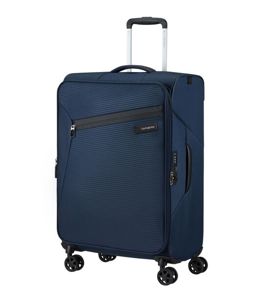 Litebeam Reiskoffer spinner (4 wielen) handbagage 55 x 20 x 40 cm MIDNIGHT BLUE