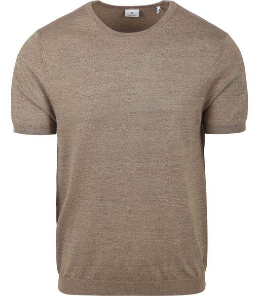 Knitted T-Shirt Melange Taupe