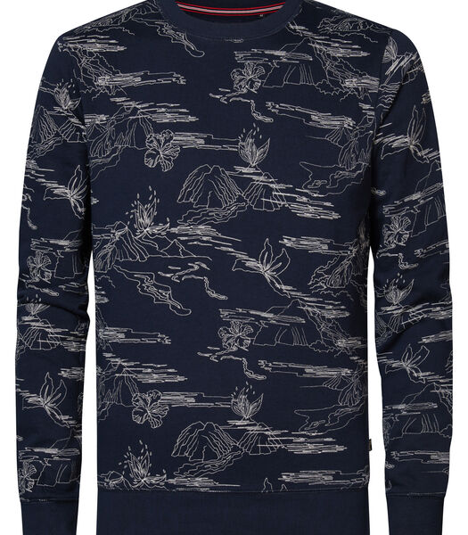 All-over Print Sweater Seafarer
