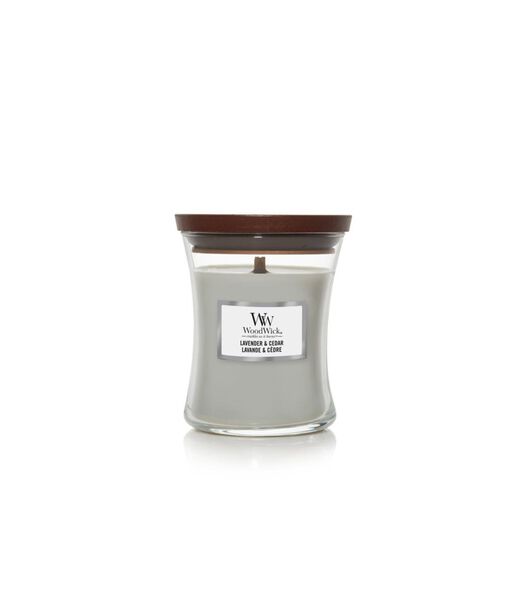 Bougie parfumée  Lavande & Cèdre - Moyenne - 11 cm / ø 10 cm