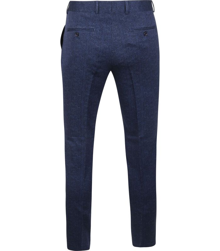 Suitable Pantalon Jersey Melange Donkerblauw image number 4