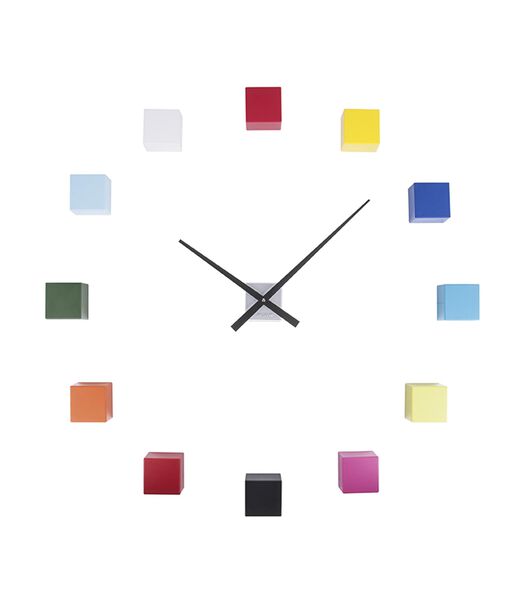 Horloge murale DIY Cubic - Multicolore - Ø24,5cm