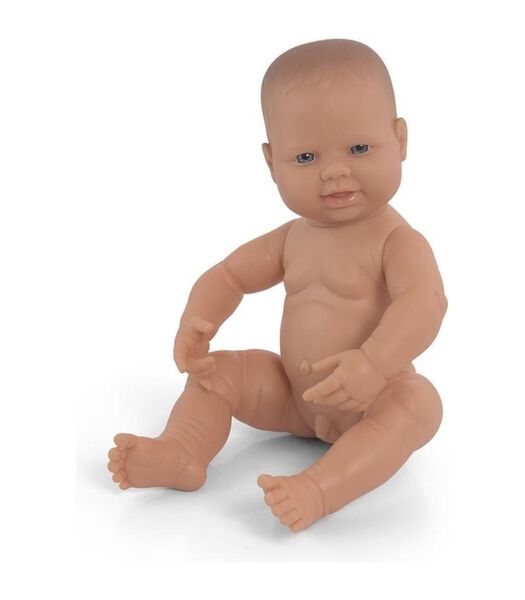 Babypop Jongen Wit Vanillegeur - 40 cm