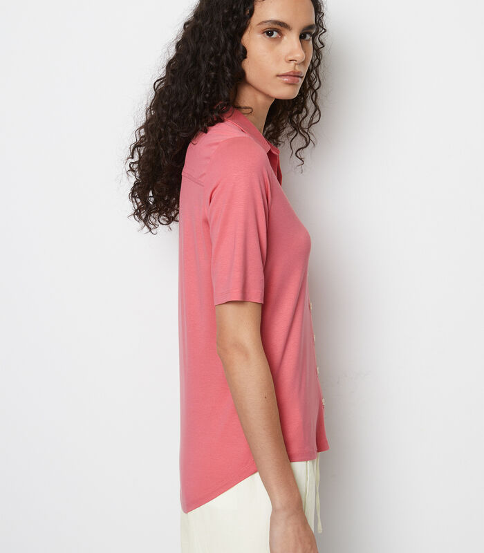 Jersey blouse met korte mouwen image number 3