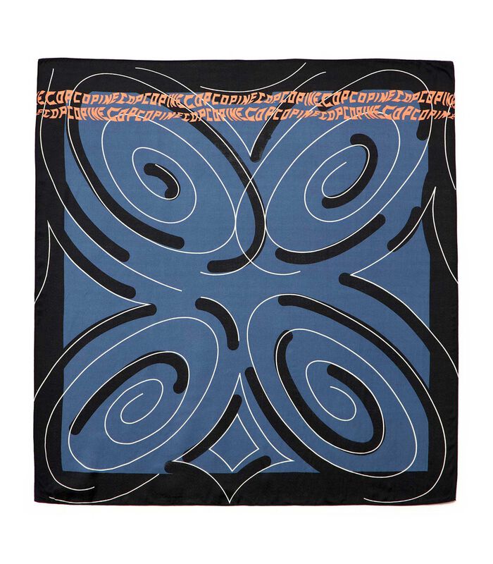 Foulard carré motif spirales image number 3