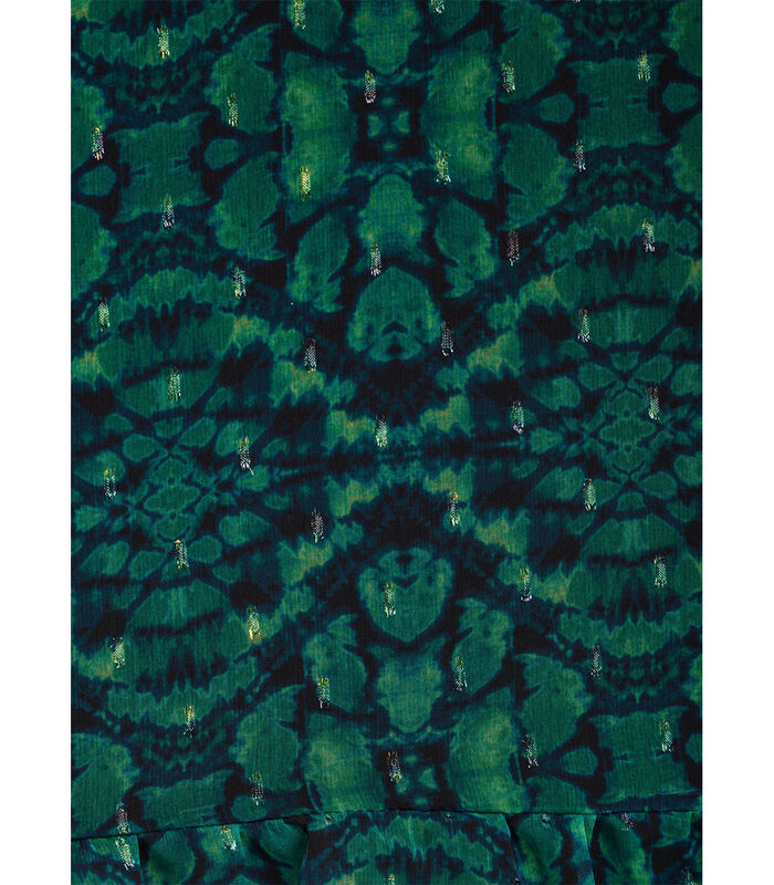 Robe courte en voile de polyester imprimé tie & dye image number 4