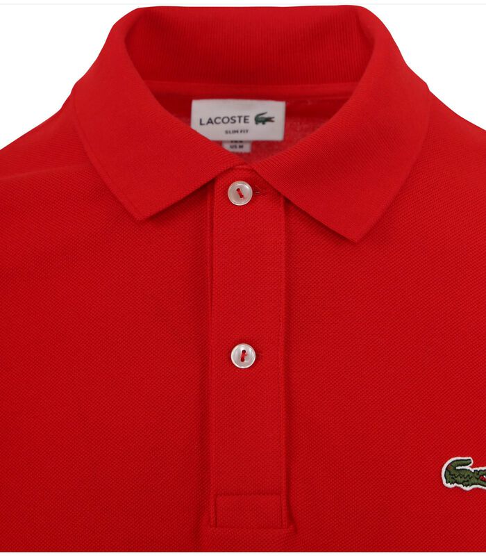 Lacoste Polo Piqué Rouge image number 3