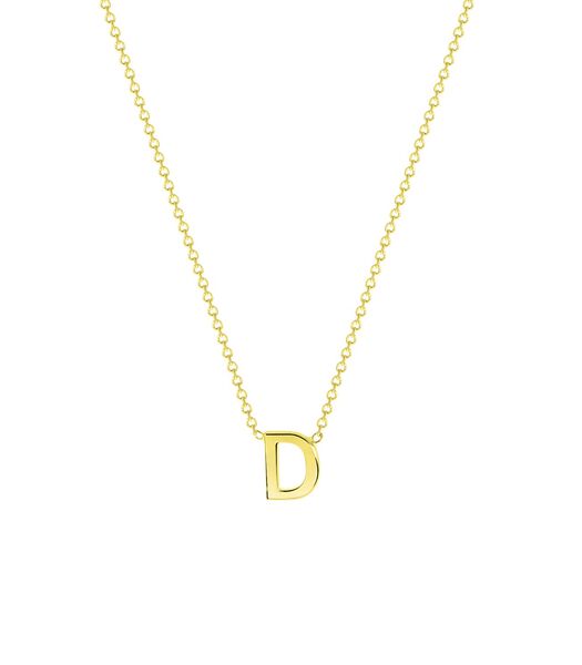 Ketting 'Alfabet D' 9 Karaat 43cm