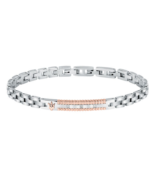 Bracelet en Acier, Diamant, PVD Or Rose DIAMONDS