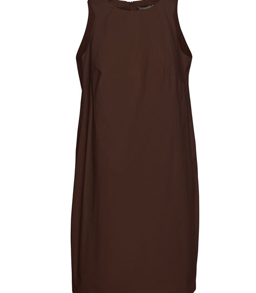 Robe marron en jute de coton