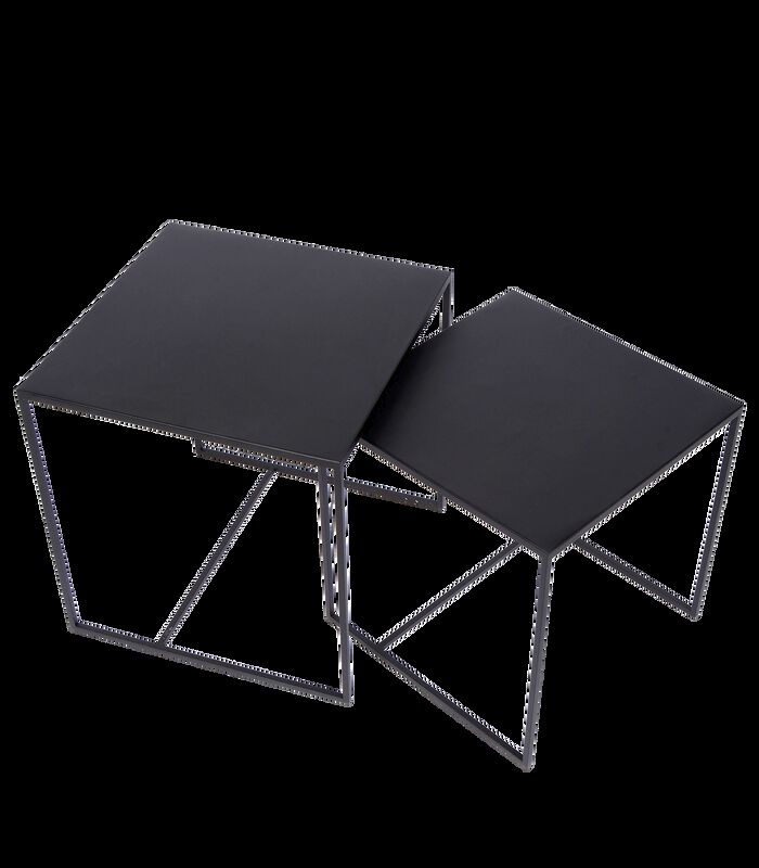 Conner (lot de 2) - Table Basse - Noir image number 4