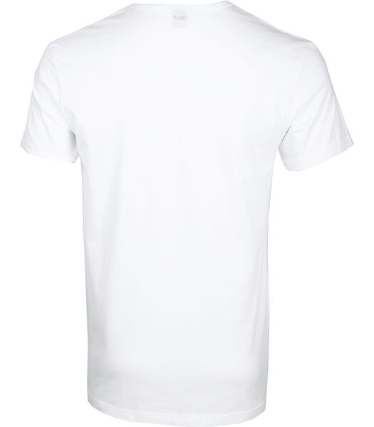 Dean V-Hals T-Shirt Wit (2Pack)