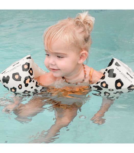 Brassards de piscine gonflables Swim Essentials Beige Leopard - 0-2 ans