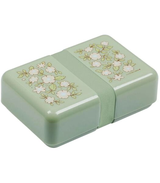 Une boîte à lunch  - Fleurs vertes