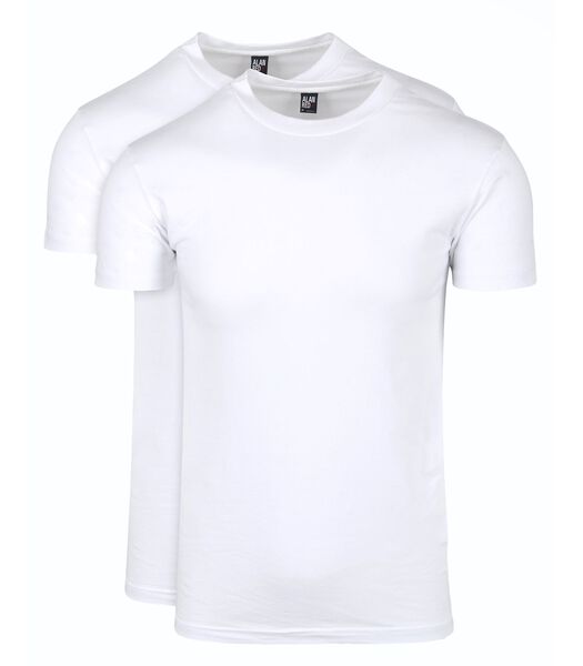 Alan Red Oakville T-shirt Wit (2Pack)