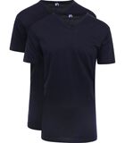 Alan Red T-Shirts Vermont Extra Longs Bleu Marine (Lot de 2) image number 0