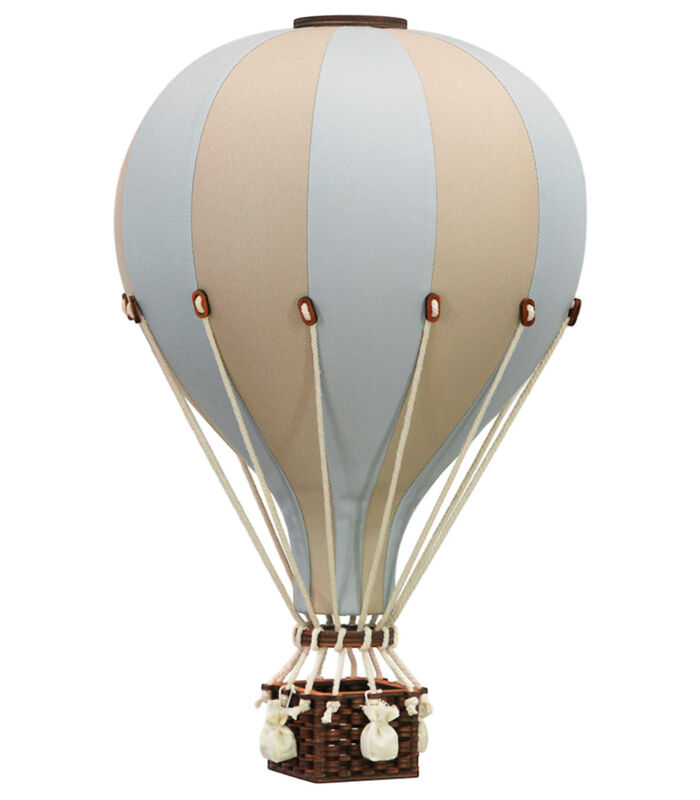 Decoratieve luchtballon Beige en blauw image number 0