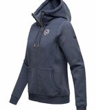 Dames Zip hoodie Setsunaa Blauw image number 3