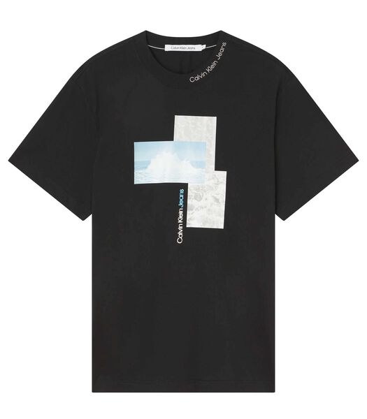 T-Shirt Splash Photoprint Noir
