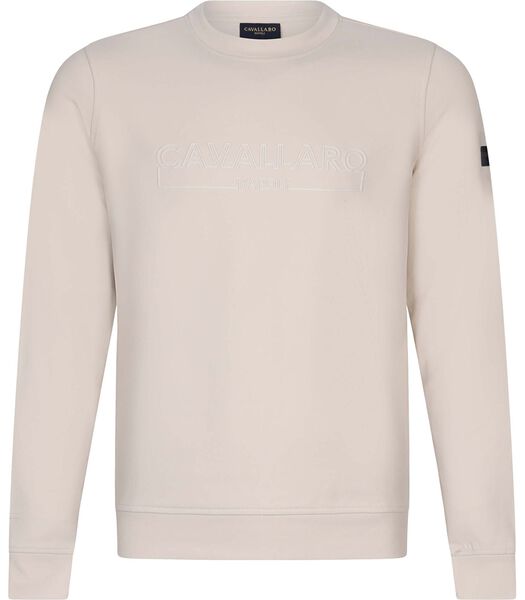 Beciano Sweater Logo Ecru