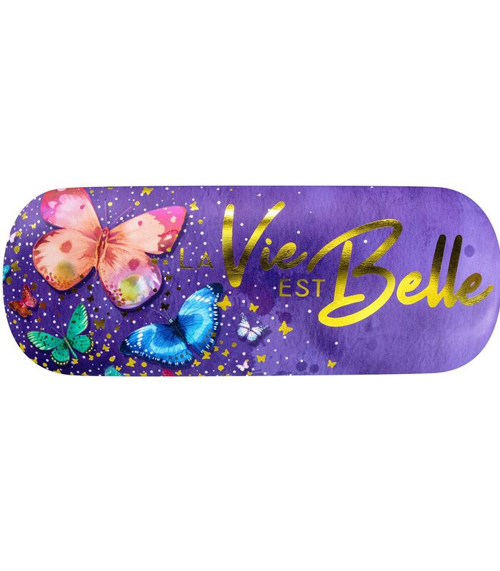 Boîte à lunettes violette - Papillons image number 0