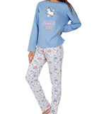 Pyjama indoor outfit broek top lange mouwen Unicornio image number 2