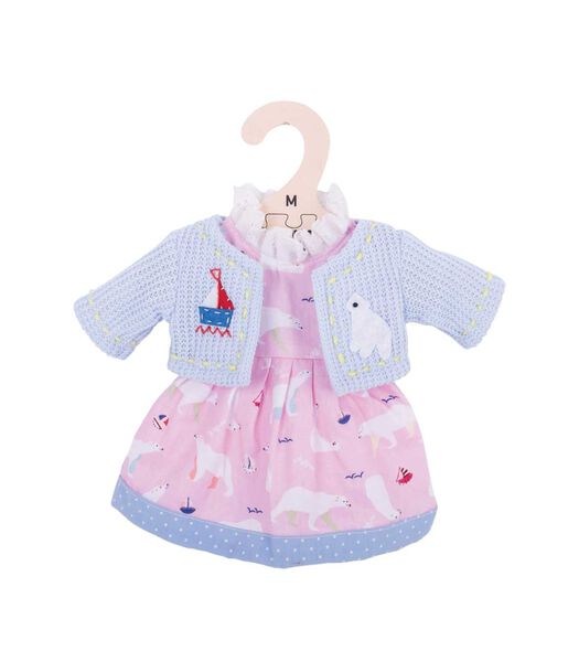 Bigjigs - Robe rose ours polaire - Taille moyenne