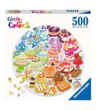 500 pièces Puzzle rond - Cercle de couleurs - Desserts/pâtisseries image number 2