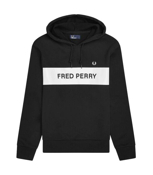 Fred Perry Gemerkt Sweatshirt Met Hoodie