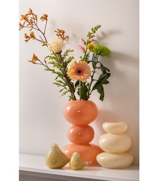 Vase Bubbles - Orange - 19x19x30cm