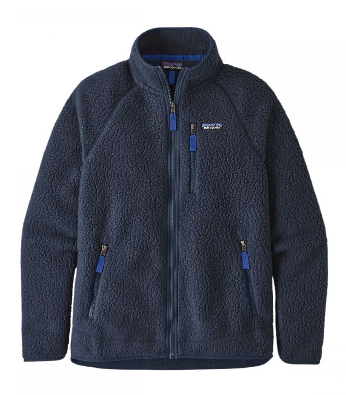 Pull Retro Pile Fleece Homme New Navy image number 0