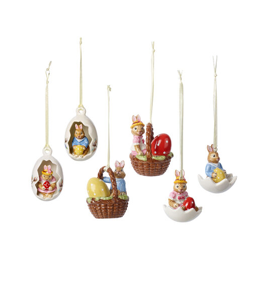 Ornament-set, 6-dlg Bunny Tales